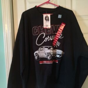 Crewneck Black Women's Corvette Sweatshirt  XL